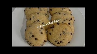 GALLETAS CON CHISPAS DE CHOCOLATE tipo subway  Chef Roger [upl. by Verda]