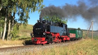 Rasender Roland im Sommer 2015  Hochbetrieb bei der RüBB auf Rügen RÜKB BR99 99 1784 99 4802 [upl. by Aubree]