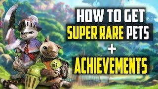 How To Get ALL SUPER RARE Pets And ACHIEVEMENTS In Monster Hunter World [upl. by Argela724]