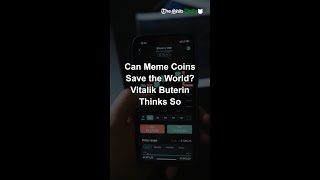 Can Meme Coins Save the World Vitalik Buterin Thinks Somp4 [upl. by Anilehcim]