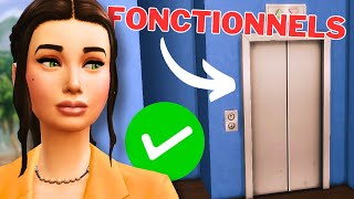 ASCENSEURS FONCTIONNELS dans les Sims 4 🛠 [upl. by Etnaled811]