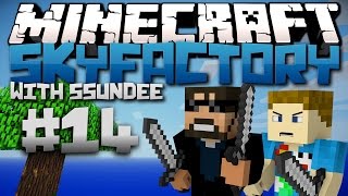 Minecraft  SkyFactory Modded SkyBlock  Ep 14 quotABLAZING SPAWNERSquot [upl. by Ellis387]