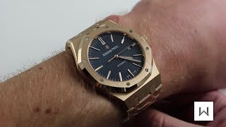 Audemars Piguet Royal Oak 15400OR Luxury Watch Review [upl. by Ahsekal]