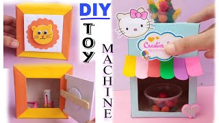 How to make Candy toy machine amp Locker at home  DIY school project  Paper crafts for school [upl. by Moht435]