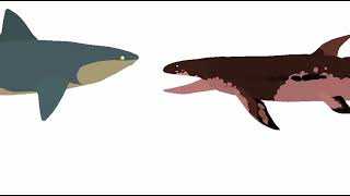 Physogaleus and edestus vs hyneria vs Cretaceous and maelstrom [upl. by Anib]