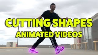 Cutting Shapes amp Shuffle Glowing Animation Videos After Effects [upl. by Nemhauser]