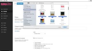 EasyStore Tutorial  Add Product 2 Photos amp Videos [upl. by Avilla817]