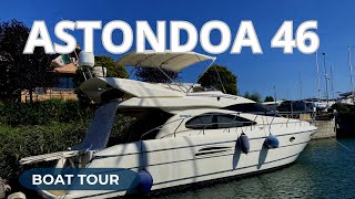 🇮🇹 BOAT TOUR  ASTONDOA 46 GLX 2001  ITALY [upl. by Alexandrina]