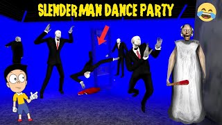 SLENDERMAN DANCE IN GRANNY HOUSE 😂 GRANNY 12 Horror Game [upl. by Ekyt]