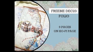 DEC 23 KOFI Freebie Folio [upl. by Silverstein]