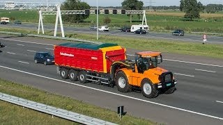 Hovertrack Luctor 544 Schuitemaker Rapide 8400 RS op de snelweg Trekkerweb Agritechnica [upl. by Armallas]