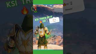 FORTNITE KSI Thick of it fire🔥or trash🗑 fortnite ksi gaming ps5 troll rap [upl. by Lorrin]