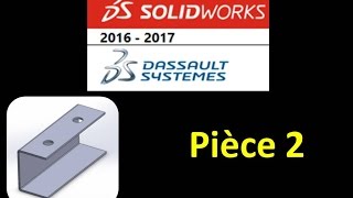 Pièce 2 Solidworks 2016 [upl. by Nwahsiek]