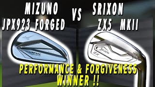 Mizuno JPX923 Forged vs Srixon ZX5 MKII Performance and Forgiveness [upl. by Filmer]