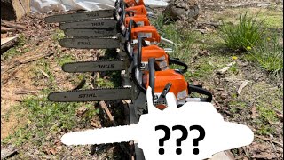 COMPLETE and HONEST Review of STIHL Chainsaw lineup [upl. by Aikemet]