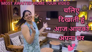 MOST AWAITED My HOME TOUR Vlog video 😍3BHK Home Interior design vlog hometour [upl. by Tanitansy]