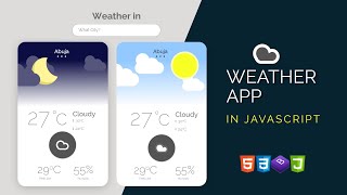 Build Weather App with HTML CSS Bootstrap amp Modern Javascript [upl. by Philps237]