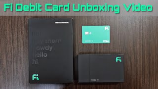 Fi Money VISA Debit Card Unboxing  Partnership with Federal Bank  Digital Bank [upl. by Anoid]