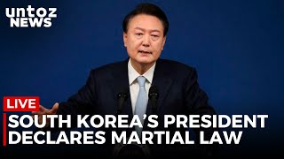 LIVE South Korea’s president DECLARES MARTIAL LAW in TV address [upl. by Purpura]