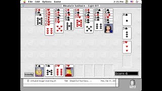 Apple Macintosh Longplay  Absolute Solitaire  Eight Off [upl. by Llednek]