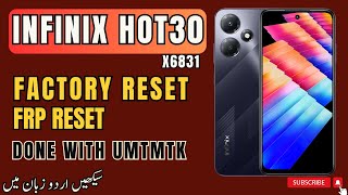 infinix hot 30  X6831  FRP Bypass  Unlock  Factory reset  infinix frp bypass [upl. by Freudberg]