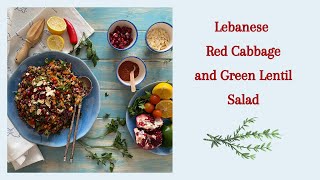 Lebanese Red Cabbage and Green Lentil Salad [upl. by Clarita]