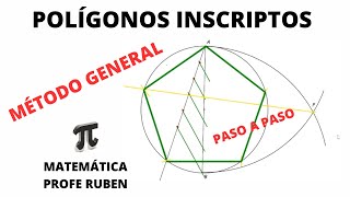 Método general para dibujar polígonos inscriptos en una circunferencia [upl. by Doscher]