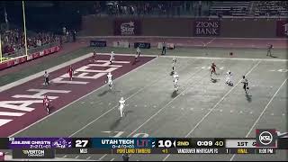 Utah Tech Football Falls To Abilene Christian At Home [upl. by Ahsenik87]