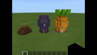 I built Spongebob’s house Squidward’s house and Patrick’s house in minecraft [upl. by Molton]