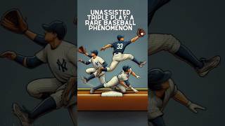 Unassisted Triple Play A Rare Baseball Phenomenon baseballgame baseball tripleplay [upl. by Mccallion]