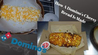 Dominos Cheesy Bread HOW ITS MADE [upl. by Orfield]