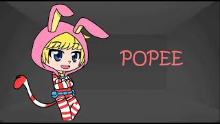 Popee the Performer Characters voices Gacha Club [upl. by Eynenihc507]