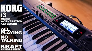 Korg i3 Music Workstation  All Playing No Talking [upl. by Nertie]