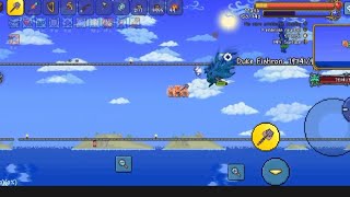 Master Mode Pre Plantera Duke Fishron MobileAttempt [upl. by Heim426]