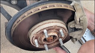 How to replace a 2013 Ford CMax front brake job diy [upl. by Sabanrab]