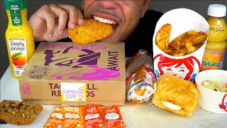 WENDYS VS TACO BELL BREAKFAST EATING SOUNDS NO TALKING ASMR MUKBAN [upl. by Ikeda]