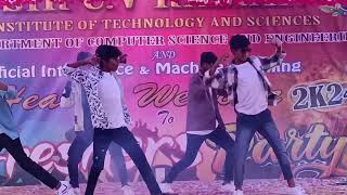 CVRT Freshers Day 2k24 CSE boys Unique DaNcErS ⚡🔥unique dancers [upl. by Corley]