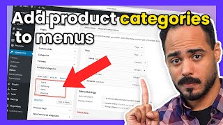 How to Add Products Categories to Your Wordpress Menu Fast 😎 wordpress website [upl. by Brackely]