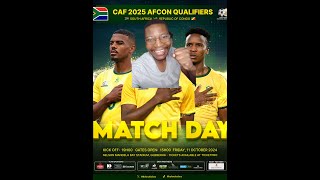 bafana bafana vs congostarting line up and match predictionslive watchalong [upl. by Ayikal]