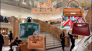 PARIS HERMÈS LUXURY SHOPPING VLOG Faubourg Saint Honoré → SÈVRES→GEORGE V→FSH HERMES FULL STORE TOUR [upl. by Raynell275]