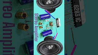 DIY Powerful Stereo amplifier shorts diy amplifier [upl. by Hpesoy]