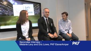 PKF Secondee Interview  Melanie Levy amp Eric Lowe PKF EisnerAmper [upl. by Ahsieker301]