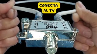 COLOCAS 1 Splitter en el Televisor y ABRE todos los canales GRATIS En la TV [upl. by Slinkman]