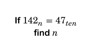 A Tricky Number Base Problem [upl. by Nylakcaj430]