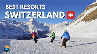 Top 10 Ski Resorts in Switzerland  202324 [upl. by Orland]