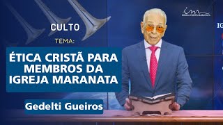 AULA DE ÉTICA CRISTÃ PARA MEMBROS DA IGREJA MARANATA [upl. by Yevette983]