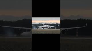 Lufthansa A350 landing at Munich Airport aviation planespotting airport avgeek landing [upl. by Saihtam612]