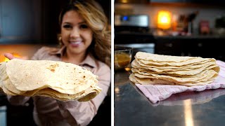 THE ONLY FLOUR TORTILLA RECIPE YOU WILL EVER NEED  Tortillas de Harina [upl. by Puklich111]