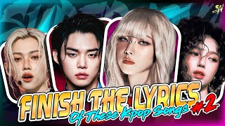 FINISH THE LYRICS OF THESE KPOP SONGS IN 5 SECONDS2🎤🎮🎼 [upl. by Husch]