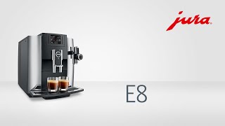 JURA E8  Kaffeevollautomat  Fully automatic coffee machine [upl. by Nnayrb623]